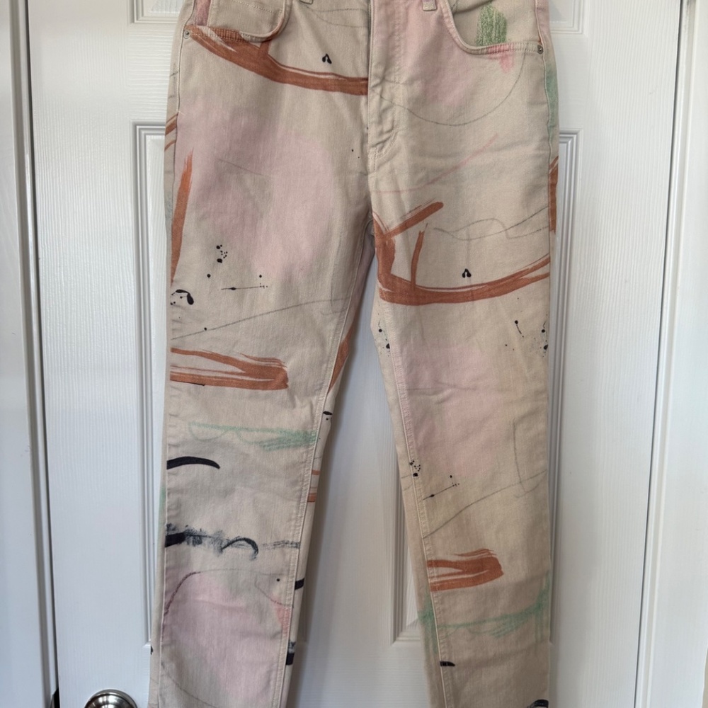 Anthropologie x Moglea Ultra High-Rise Slim Straight Jeans - Sz 27